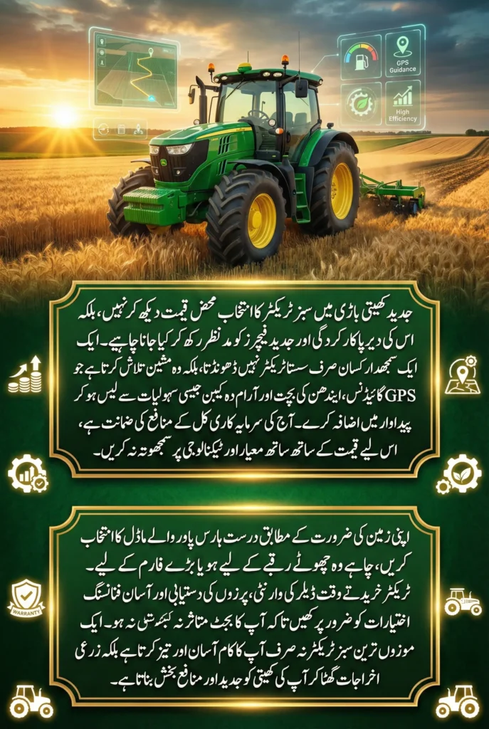 Green Tractor Price, Models & Features for Modern Farming 